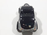 Vintage 1977 Hot Wheels Super Chromes Neet Streeter Chrome Painted Black Die Cast Toy Car Vehicle Red Lines - Missing Motor