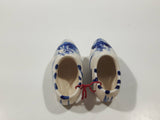 Delft Blue Holland Windmill Decor 2" Long Ceramic Clog Shoes Set