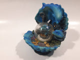 Dolphin and Coral Themed Resin Miniature Snow Globe - Water Drained