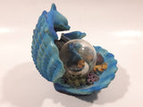 Dolphin and Coral Themed Resin Miniature Snow Globe - Water Drained
