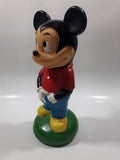 Vintage Walt Disney Productions Mickey Mouse 8" Cartoon Character Hard Vinyl Coin Bank