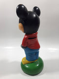 Vintage Walt Disney Productions Mickey Mouse 8" Cartoon Character Hard Vinyl Coin Bank