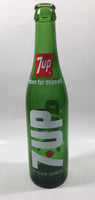 Vintage 7up Money Back Bottle 10 Fluid Ounces Green Glass Bottle 3589
