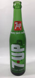 Vintage 7up Money Back Bottle 10 Fluid Ounces Green Glass Bottle 3589 - 17