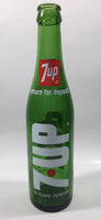 Vintage 7up Money Back Bottle 10 Fluid Ounces Green Glass Bottle 3589 - 16