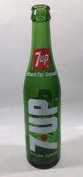 Vintage 7up Money Back Bottle 10 Fluid Ounces Green Glass Bottle 3589 - 16