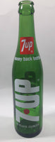Vintage 7up Money Back Bottle 10 Fluid Ounces Green Glass Bottle 3589 - 2
