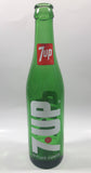 Vintage 7up 10 Fluid Ounces Green Glass Bottle 3589 - 13