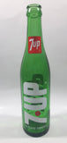 Vintage 7up 10 Fluid Ounces Green Glass Bottle 3589 - 13