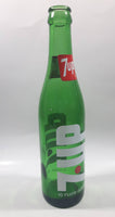 Vintage 7up 10 Fluid Ounces Green Glass Bottle 3589 - 13