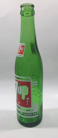 Vintage 7up "You Like It" "It Likes You" Green Glass Soda Pop Bottle - 3