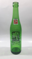 Vintage 7up "You Like It" "It Likes You" Green Glass Soda Pop Bottle - 3