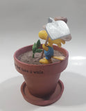 2010 Hallmark Peanuts Gallery "FAITH is for the things that take a while" Woodstock As A Gardener Detailed Resin Ornament