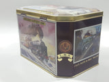 Vintage London Midland & Scottish Railway Company Locomotive Train Themed Tin Metal Container