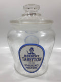 Antique The Tuckett Tobacco Company Herbert Tareyton London Smoking Picture Glass Jar with Lid
