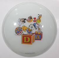 Rare Vintage The Walt Disney Company Disney Babies 10 3/4" Round Glass Ceiling Light Cover - Clip Style