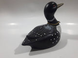 Black and White Spotted Loon Bird The Looney Bank Ceramic 7" Long Coin Bank
