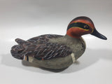 Giftcraft Green Winged Teal Duck 9 1/2" Long Heavy Resin Duck Sculpture