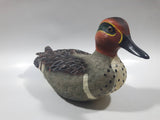 Giftcraft Green Winged Teal Duck 9 1/2" Long Heavy Resin Duck Sculpture