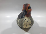 Giftcraft Green Winged Teal Duck 9 1/2" Long Heavy Resin Duck Sculpture