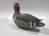 Giftcraft Green Winged Teal Duck 9 1/2" Long Heavy Resin Duck Sculpture