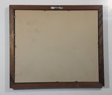 Vintage Rolls Royce "You Can Be The Proud Owner Of Our Latest Model" Glass Mirror Wood Framed Advertisement