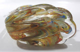 Tropical Fish Pair in Rainbow Colors 8 3/4" Tall Art Glass Sculpture