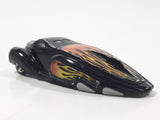 2004 Hot Wheels Crooze Ooz Coupe Black with Flames Die Cast Toy Car Vehicle McDonald's Happy Meal 6/8