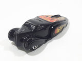 2004 Hot Wheels Crooze Ooz Coupe Black with Flames Die Cast Toy Car Vehicle McDonald's Happy Meal 6/8