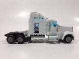 Unknown Brand Semi Tractor Truck White Die Cast Toy Car Vehicle