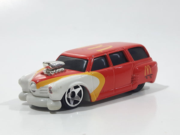 2000 Hot Wheels McDonald's Golden Arches Studebaker Wagon Red Die Cast Toy Car Vehicle