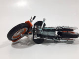Maisto 1958 Harley Davidson Duo Glide Motor Cycle Motorbike Orange and Black Die Cast Toy Car Vehicle Missing Seat