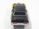 2003 Johnny Lightning 1969 Pontiac GTO Yellow and Black Die Cast Toy Car Vehicle with Opening Hood - Busted Spoiler