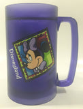 Theromserv Disney Disneyland Minnie Mouse Themed 6 1/4" Tall Purple Plastic Freezer Mug Cup