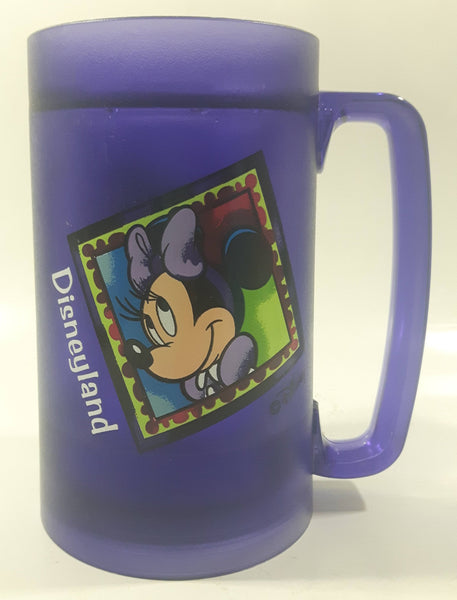 Theromserv Disney Disneyland Minnie Mouse Themed 6 1/4" Tall Purple Plastic Freezer Mug Cup