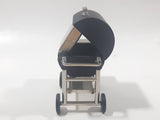 Nina Collection Quartz Japan Movement Miniature BBQ Barbecue Grill Shaped Black Metal Clock 2 3/8" Tall