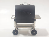 Nina Collection Quartz Japan Movement Miniature BBQ Barbecue Grill Shaped Black Metal Clock 2 3/8" Tall