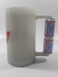 Budweiser Stacked Beer Can Shaped Handle Glow In The Dark 6" Plastic Freezer Mug Cup