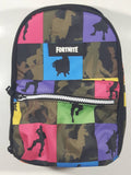 2019 Epic Games Fortnite Dancing Emote Silhouettes Colorful Small Lunch Tote Back Pack Shaped Carry Bag