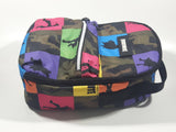 2019 Epic Games Fortnite Dancing Emote Silhouettes Colorful Small Lunch Tote Back Pack Shaped Carry Bag