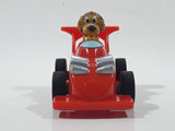Ferrero Kinder Surprise MPG FT-3-113 Lion Driving Red Race Car 3" Long Pullback Friction Motorized Toy Car Vehicle