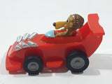 Ferrero Kinder Surprise MPG FT-3-113 Lion Driving Red Race Car 3" Long Pullback Friction Motorized Toy Car Vehicle