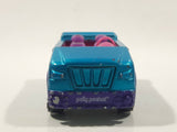 2007 Mattel Polly Pocket Convertible Blue and Pink Plastic Body Die Cast Toy Car Vehicle J1679 - No Windshield