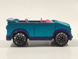 2007 Mattel Polly Pocket Convertible Blue and Pink Plastic Body Die Cast Toy Car Vehicle J1679 - No Windshield