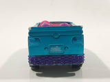 2007 Mattel Polly Pocket Convertible Blue and Pink Plastic Body Die Cast Toy Car Vehicle J1679 - No Windshield