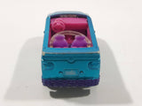 2007 Mattel Polly Pocket Convertible Blue and Pink Plastic Body Die Cast Toy Car Vehicle J1679 - No Windshield