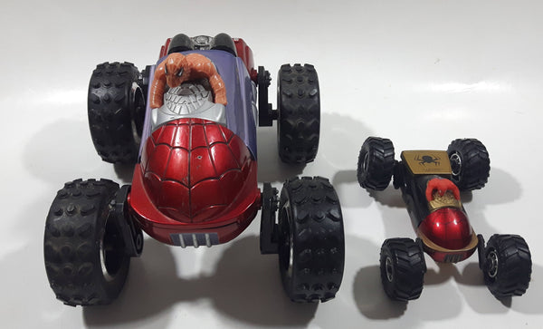 Spider-Man 3 3/4" Long and 6 3/4" Long Toy Vehicle Flip Cars