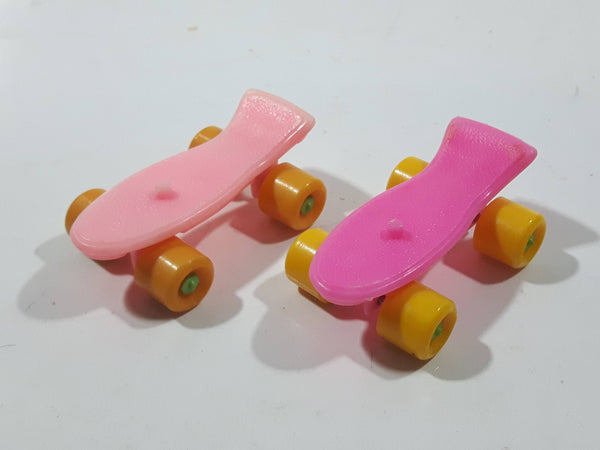 1987 McDonald's Garfield Pink and Light Pink 2 1/4" Long Skateboards