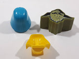 2013 LFL Star wars Yoda, Yellow Darth Vader and Blue Darth Vader Small Plastic Containers - Yellow Darth Missing Back