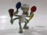 2012 McDonald's SpongeBob SquarePants Squidward Tennis Player 4" Tall Toy Figure